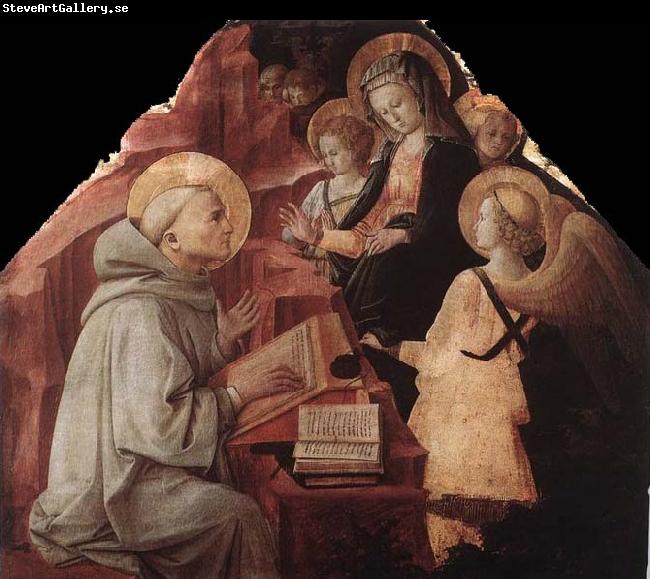Fra Filippo Lippi The Virgin Appears to St Bernard